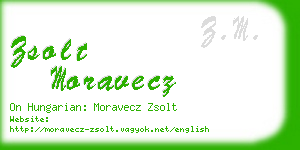 zsolt moravecz business card